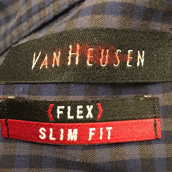 NWOT Van Heusen Gray Stripe/ Plaid Long Sleeves - Picture 5 of 8